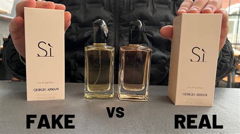 Fake vs Real Armani Sì Intense Perfume 